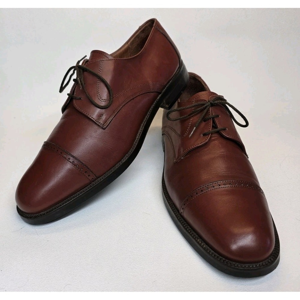 Vintage Mens Russell & Bromley Size EU 42 US 8 Leather Oxford Dress Shoes
